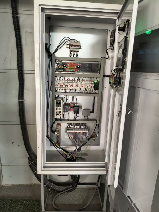 Electrical layout inside the main control cabinet