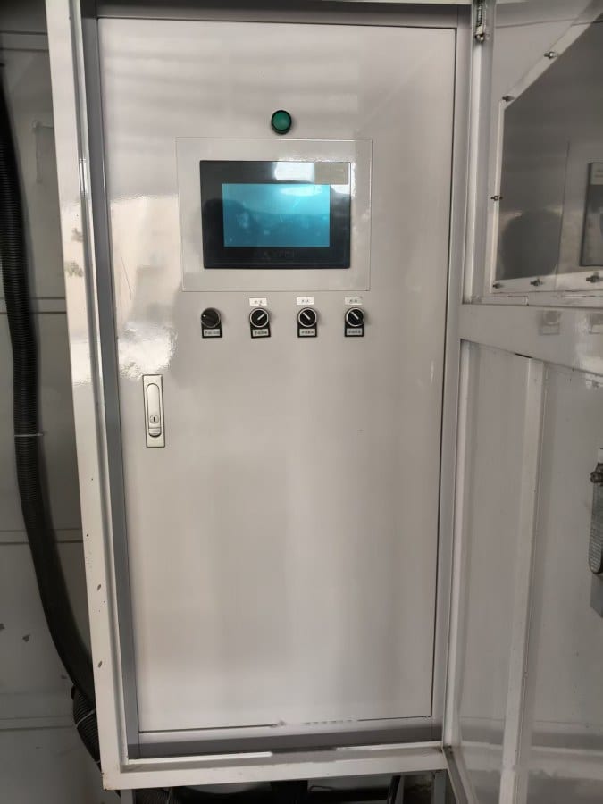 Main control cabinet exterior (touch screen and knob)